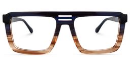 Yamilex Square Two-Tone Glasses0