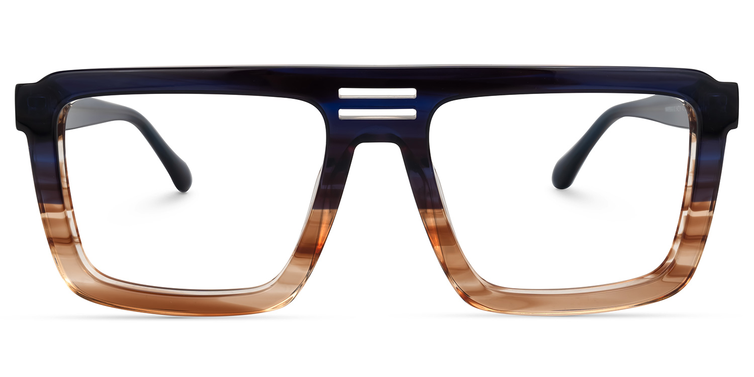 Yamilex Square Two-Tone Glasses