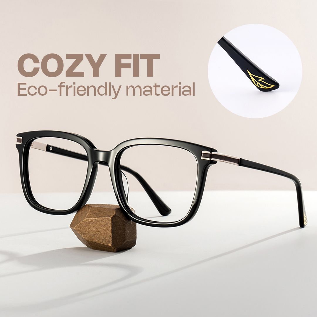 Kenny Square Glasses Thin Frame | ZEELOOL Canada0
