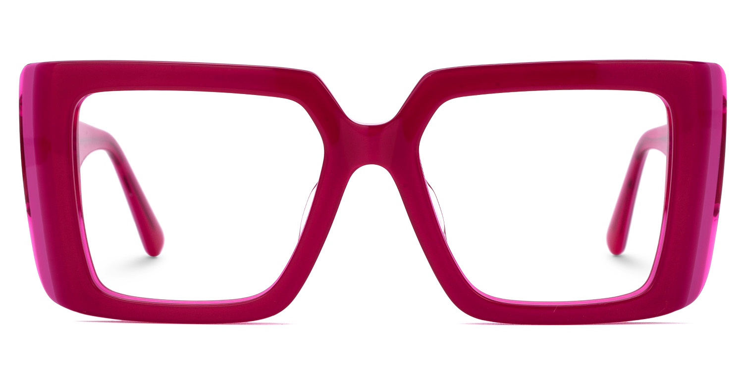 Parris Bright Red Eyeglasses in Rectangle Frames0