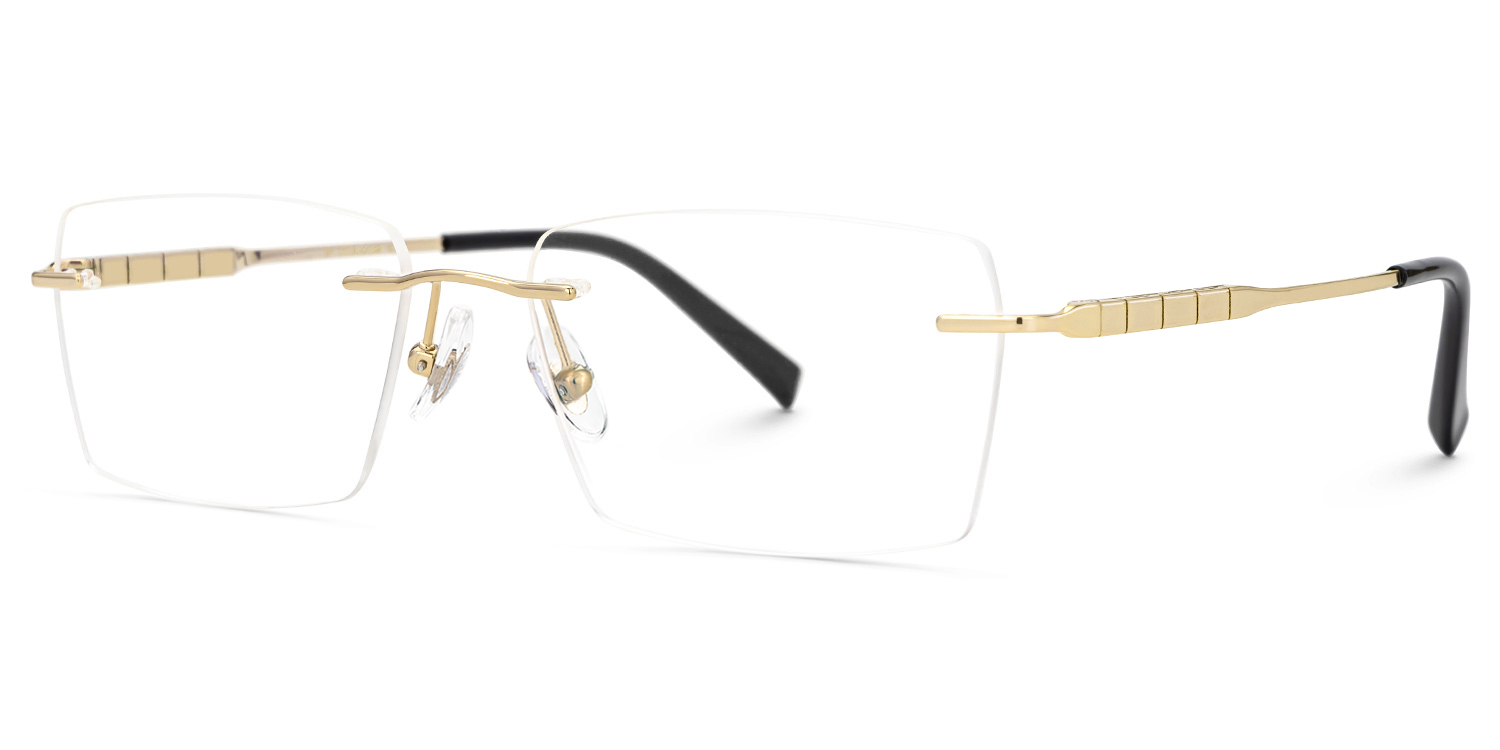 Dinny Rectangle Gold Glasses1