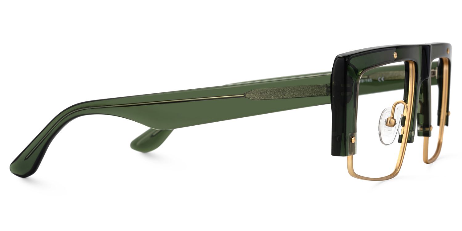 Maldonado Men's Green Glasses With Rectangle Shape | ZEELOOL Canada3