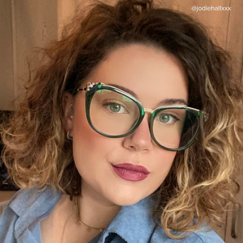 Dalton Cat Eye Dark Green Frame Glasses | ZEELOOL Canada10