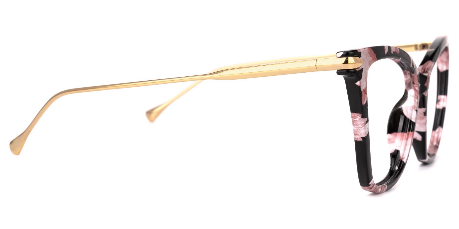 Hilary Butterfly Pink Floral Frame Eyeglasses | ZEELOOL Canada2