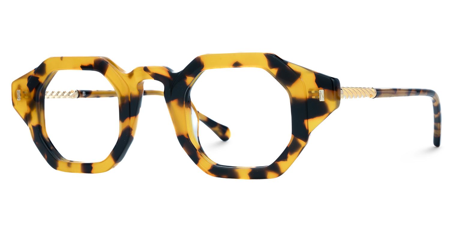 Buy Tortoise Hexagon Shape Spectacles Online | ZEELOOL Canada1
