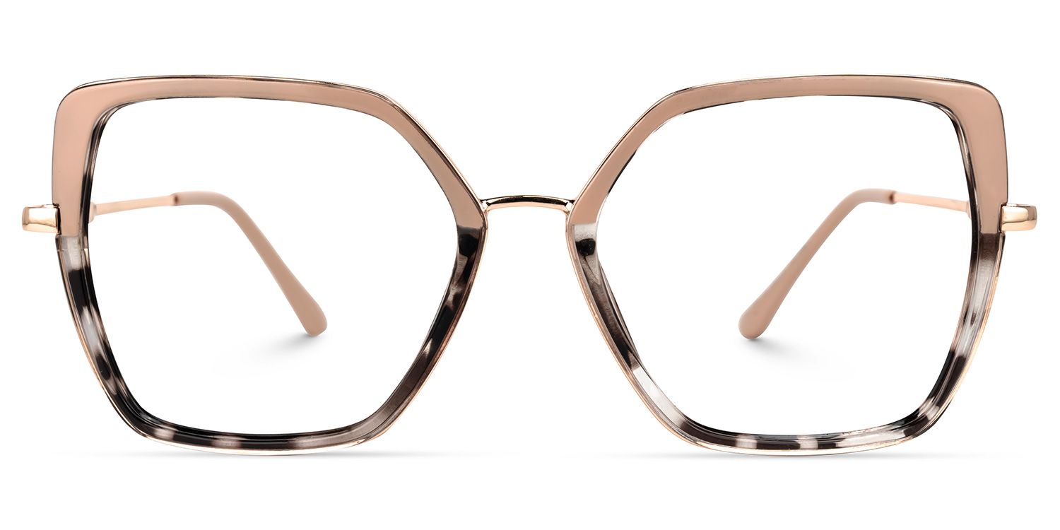 Geometric Keller Two-Tone Glasses deals -Zeelool Glasses0