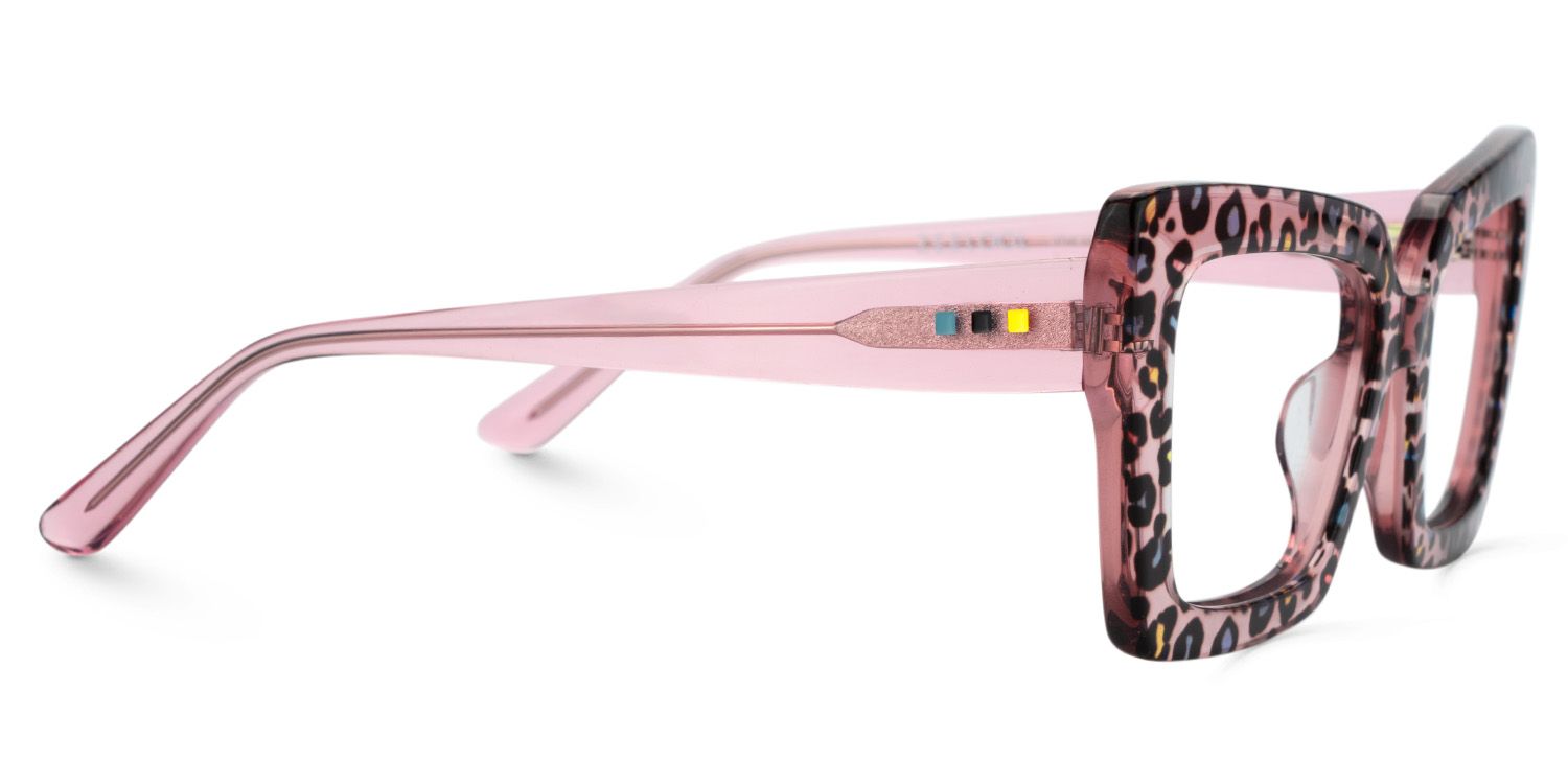 Tootie Eyeglasses in Butterfly Pink Leopard Frame | ZEELOOL Canada3