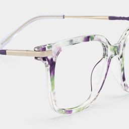 Jacqui Floral Square Glasses4
