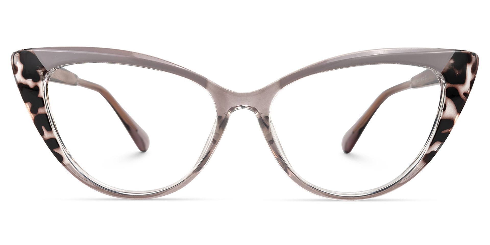 Cateye Sawida Two-Tone Glasses deals -Zeelool Glasses0