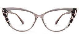 Sawida Cateye Two-Tone Glasses0