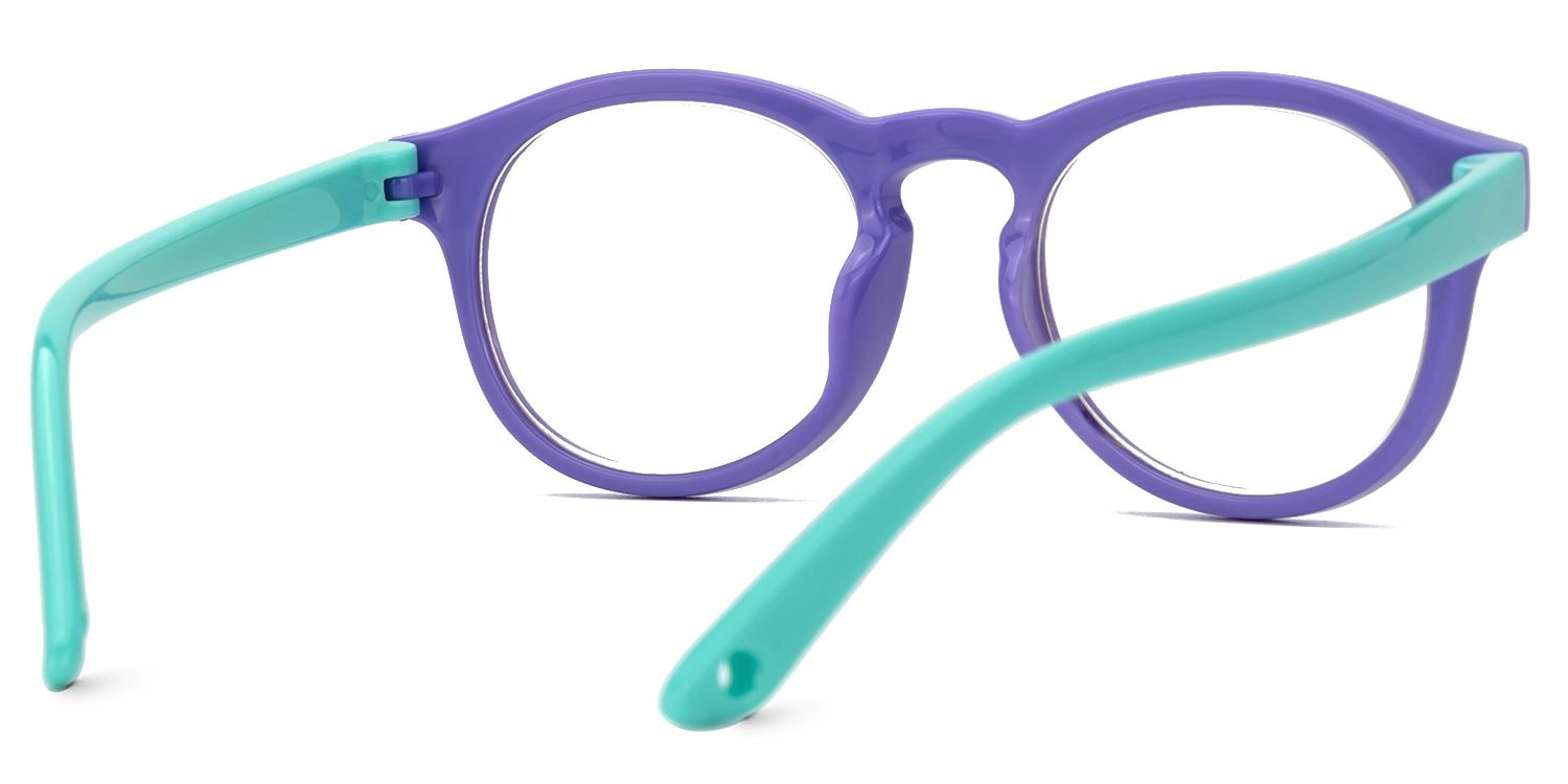 Gilgal Round Purple Frame Eyeglasses for Toddlers3