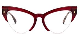 Castealia Cateye Red Glasses0