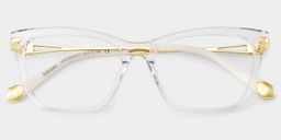 Amelia Clear Cat eye Glasses2