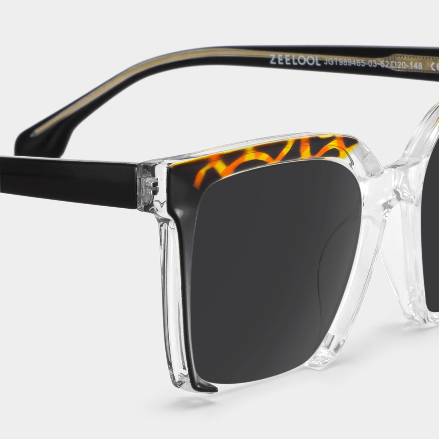 Misty Square Black Sunglasses | ZEELOOL Canada4