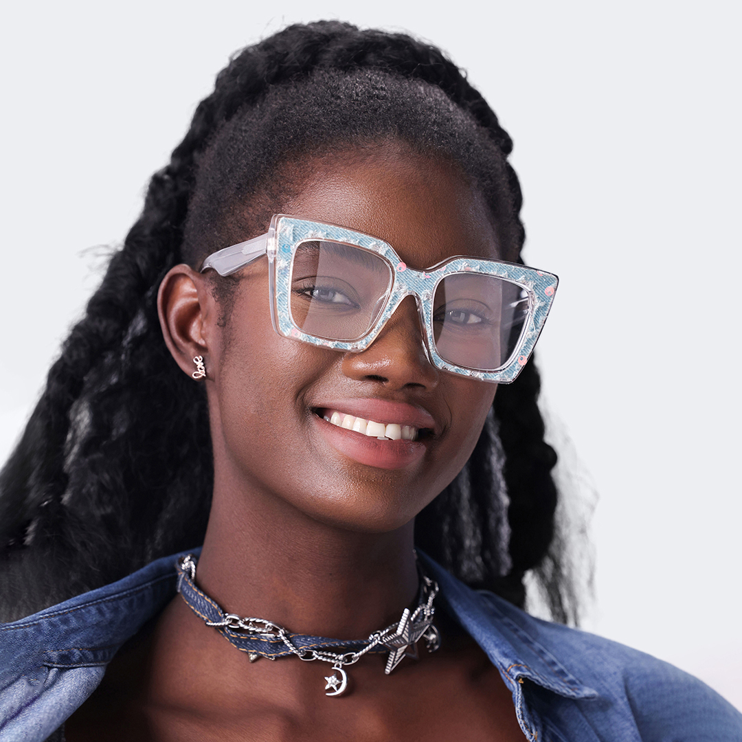 Full Transparent Glasses With light Blue Denim8