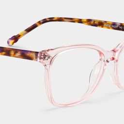 Marigold Rectangle Pink Tortoise Glasses5