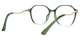 Lekesha Geometric Green Glasses3