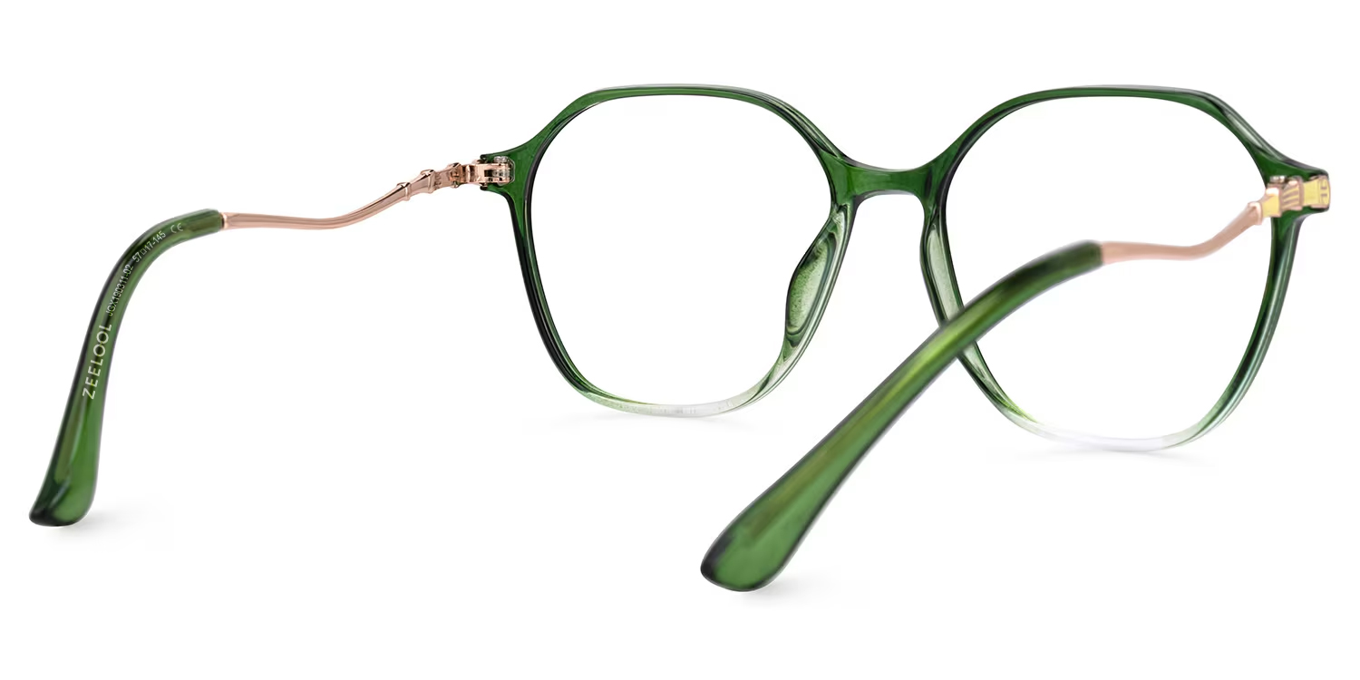 Lekesha Geometric Green Glasses3