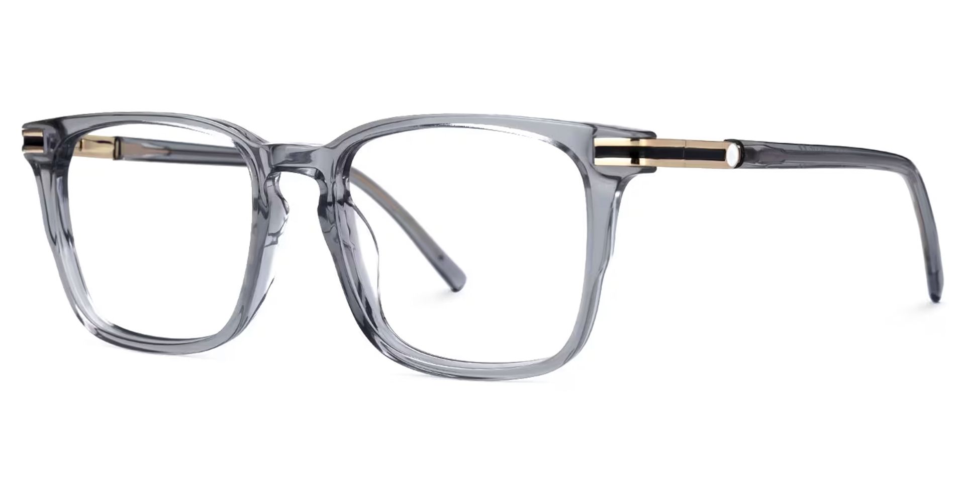 Square Kornelia Gray Glasses on sale -Zeelool Glasses1