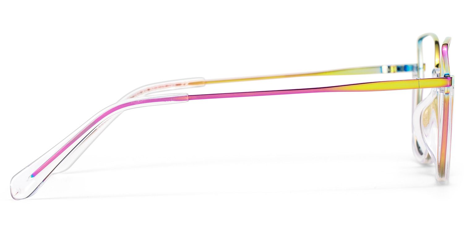 Coleman Eyeglasses in Square Iridescent Frame | Zeelool3