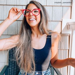 Jacqueline Red Cat eye Glasses7