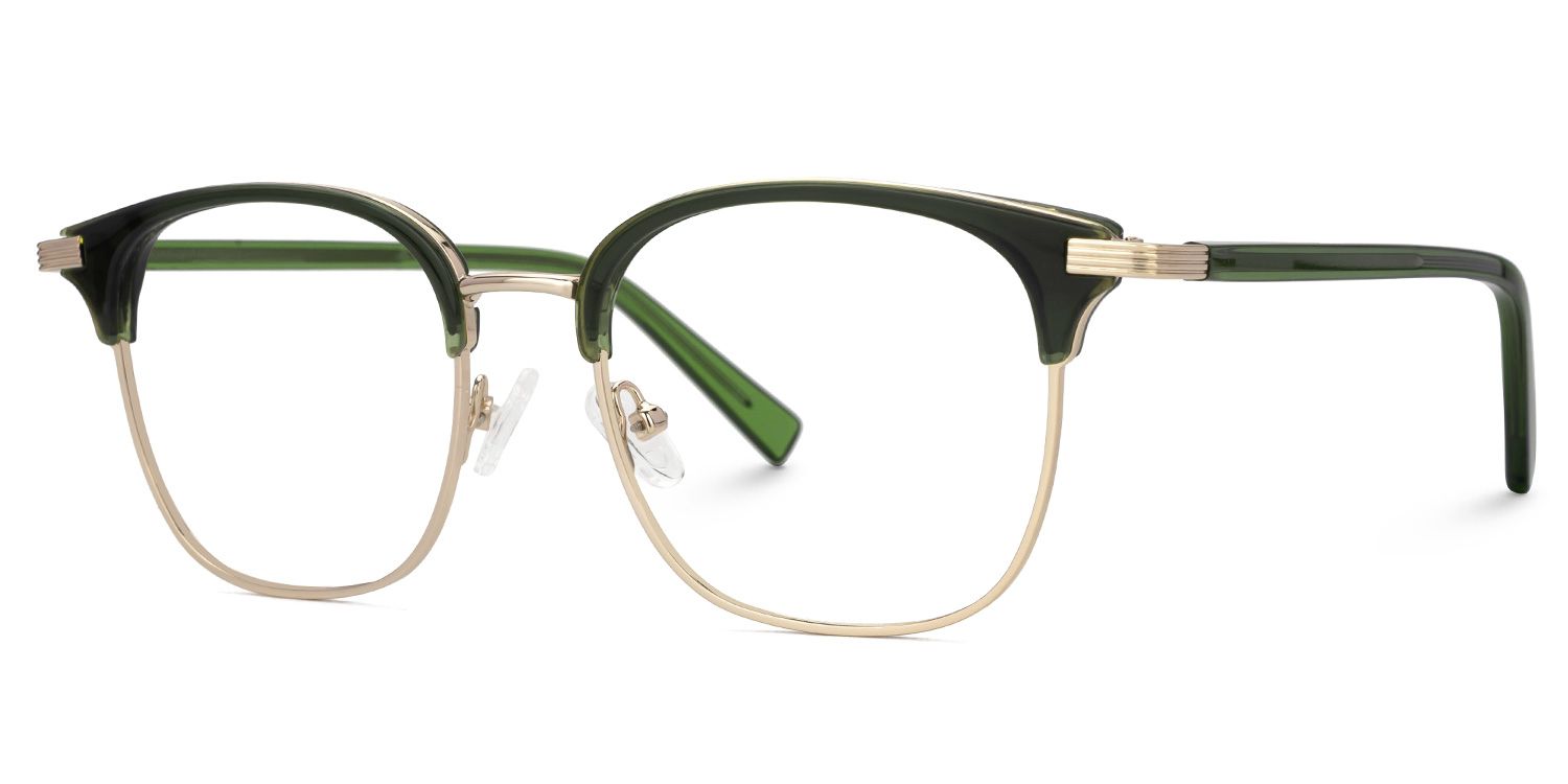Alves Browline Green Color Frame Glasses for Men | ZEELOOL Canada1