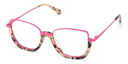 Coleman Square Pink Tortoise Glasses3