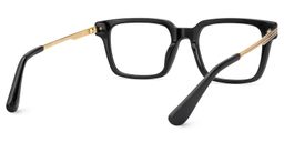 Sayoum Rectangle Black Glasses5