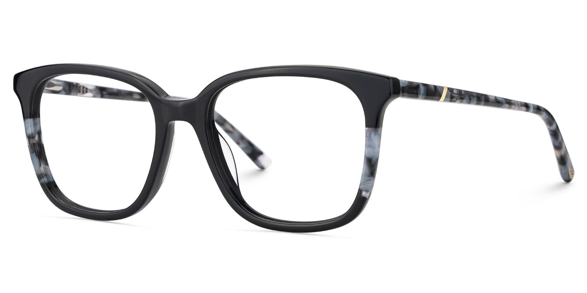 Finnley Acetate Black Frame Glasses with Square Shape | ZEELOOL Canada3