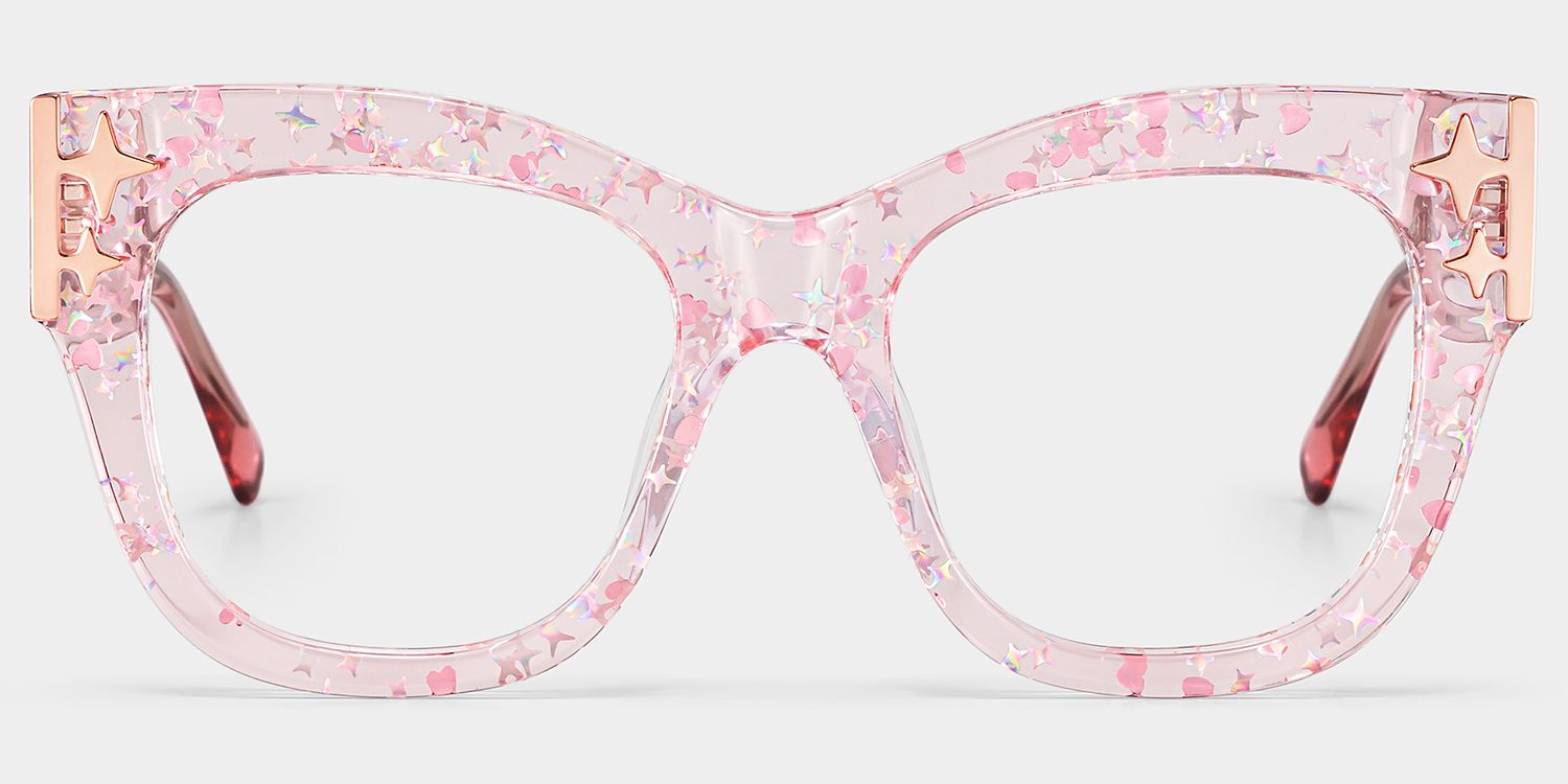 Designer Minfia Eyeglasses Pink Frames Glasses | ZEELOOL1