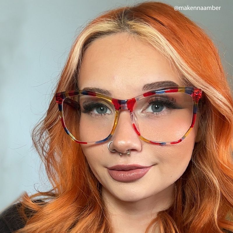 Geometric Libby Multicolor Glasses deals -Zeelool Glasses7