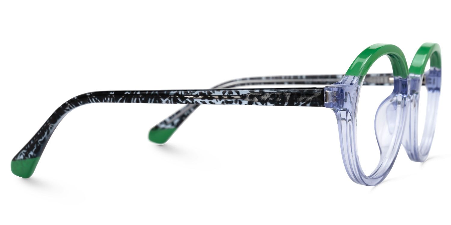 Kids Oval Duffy Glasses with Cute Style -Zeelool2