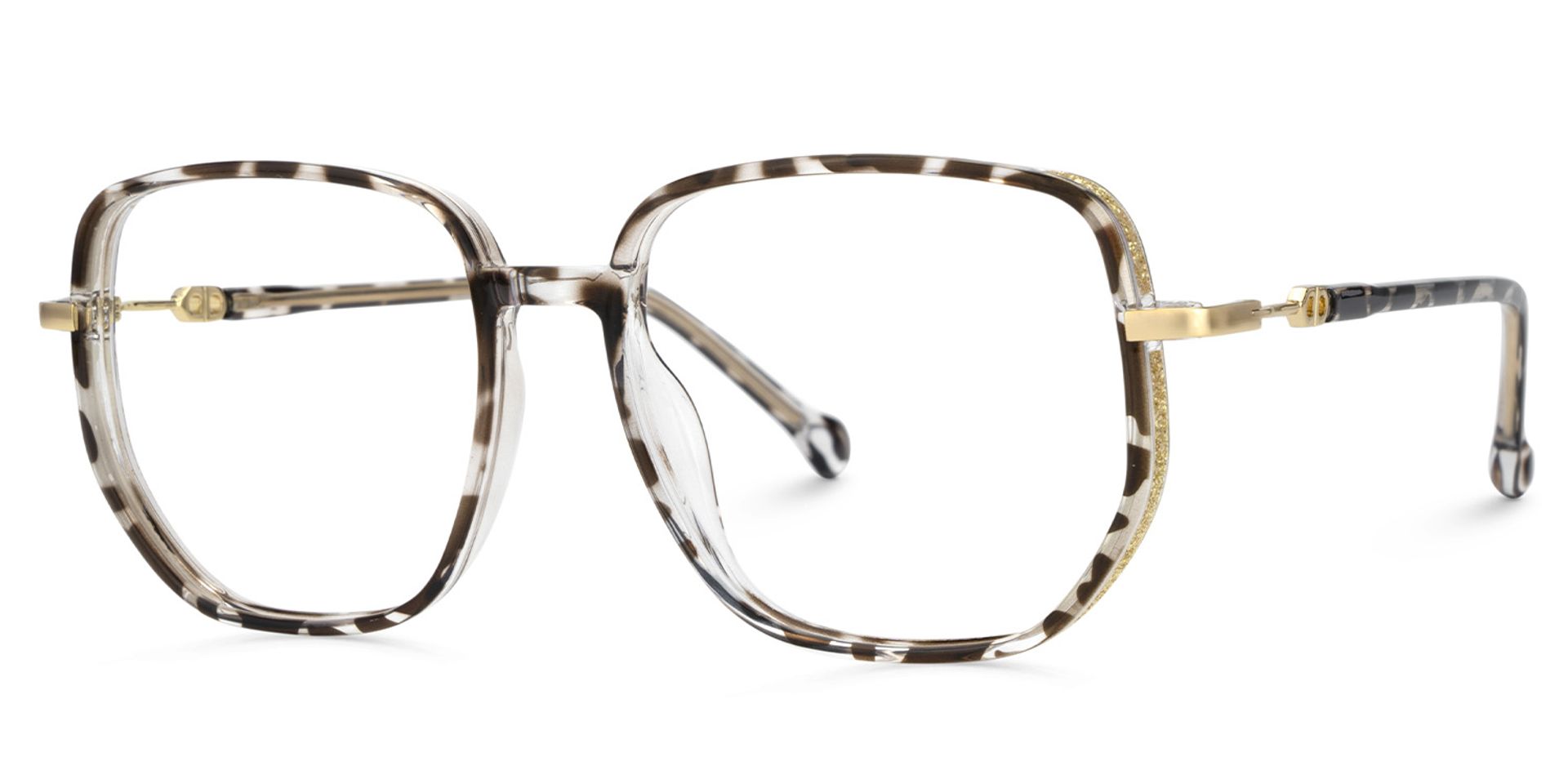 Brown Tortoise Glasses With Geometric Shape2