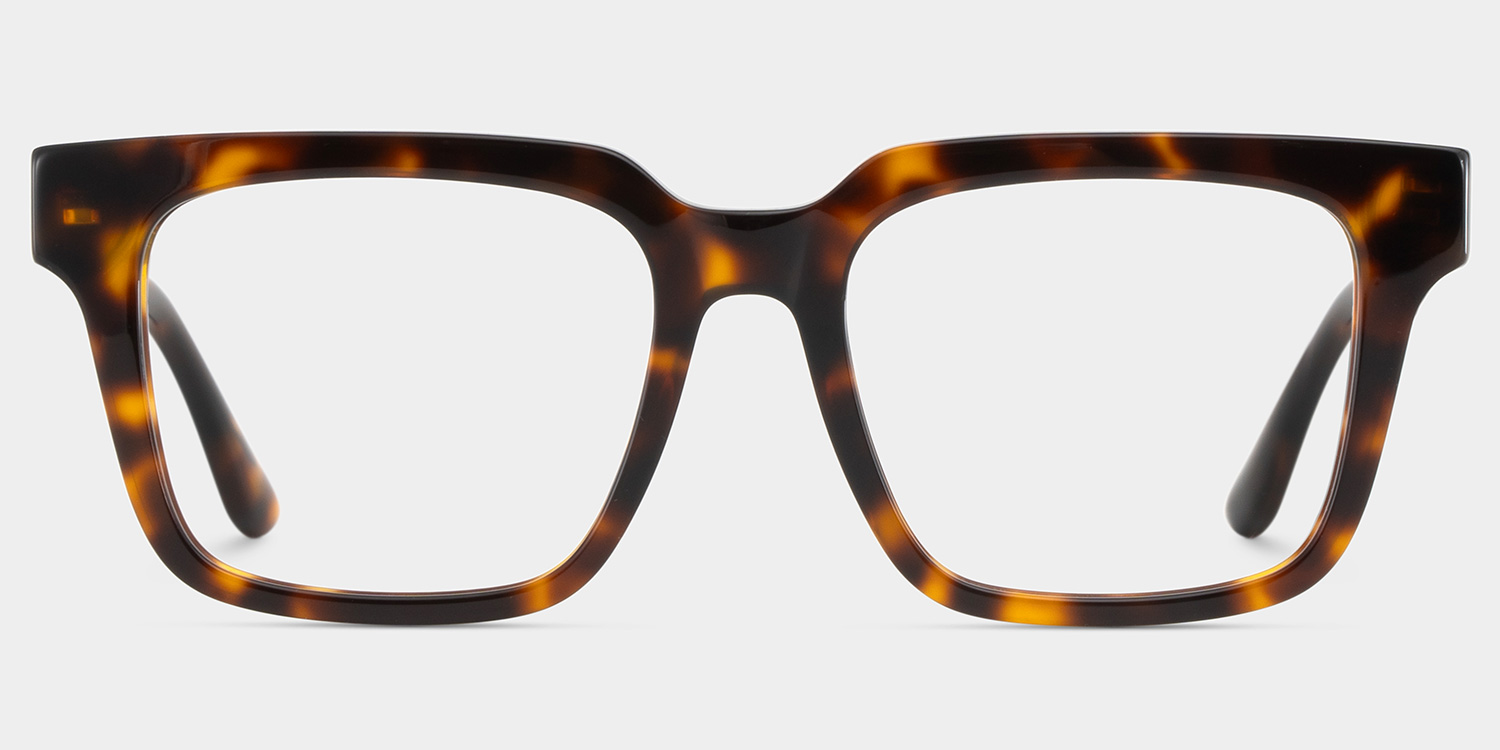 Harriet Square Tortoise Frame Eyeglasses for Man| ZEELOOL Canada1