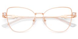 Gaga Cat eye Rose Gold Glasses1