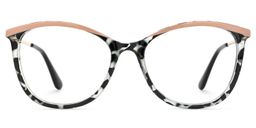 Jenee Oval Black Tortoise Glasses0