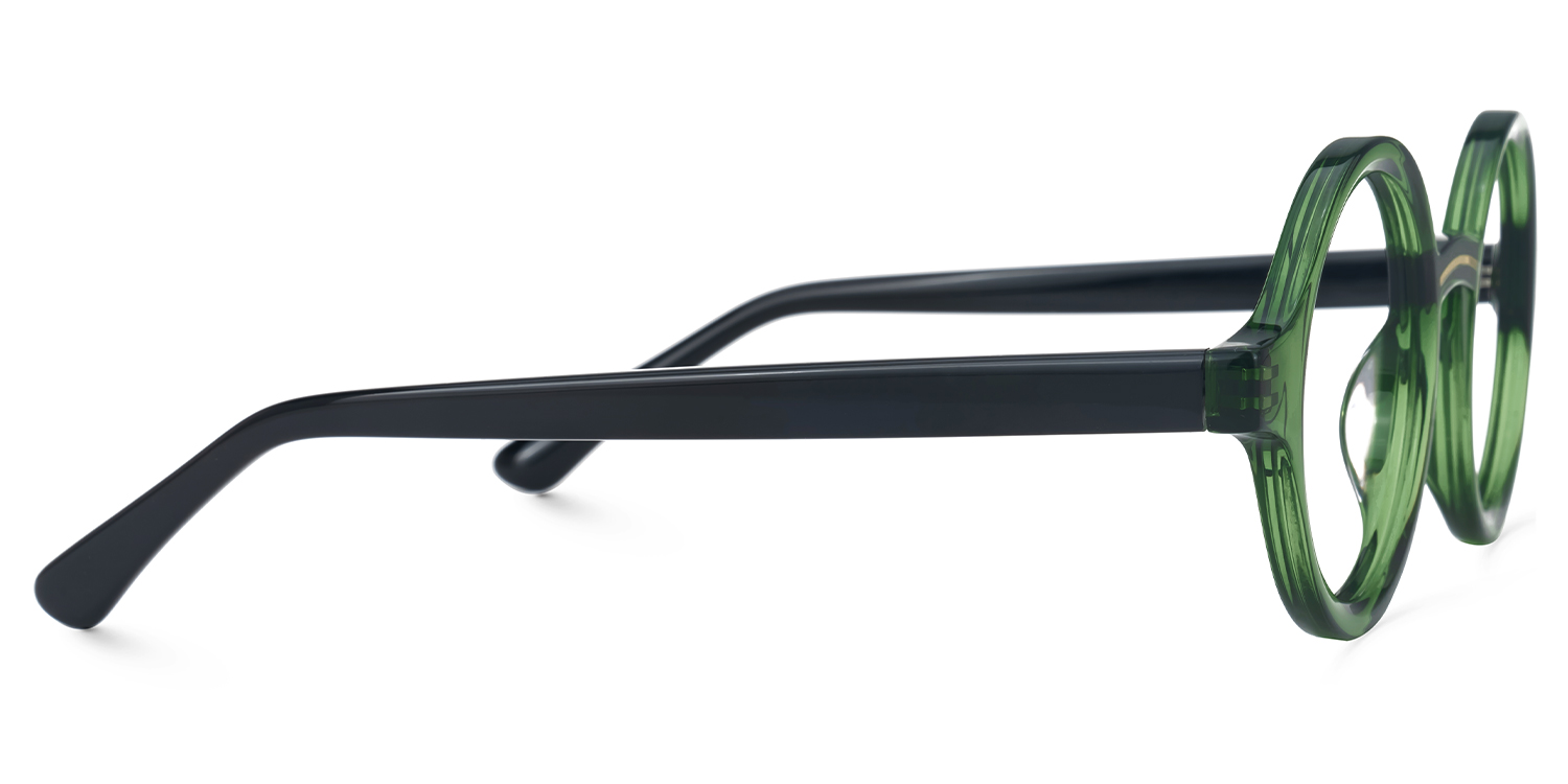 Netini Round Green Glasses2