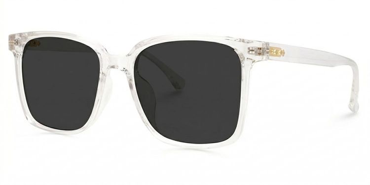 Contreras Clear Square Sunglasses