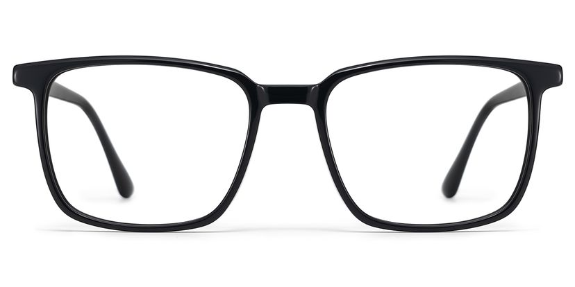Aidan Rectangle Black Glasses