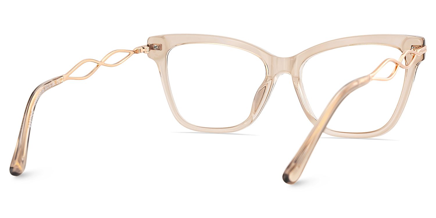 Mason Eyeglasses in Cat Eye Beige Frame | ZEELOOL Canada6