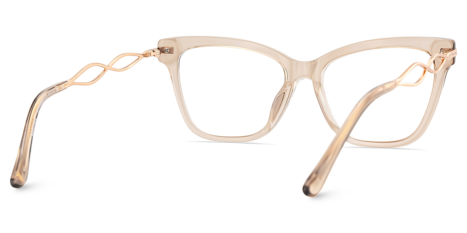 Mason Eyeglasses in Cat Eye Champagne Frame | ZEELOOL Canada6