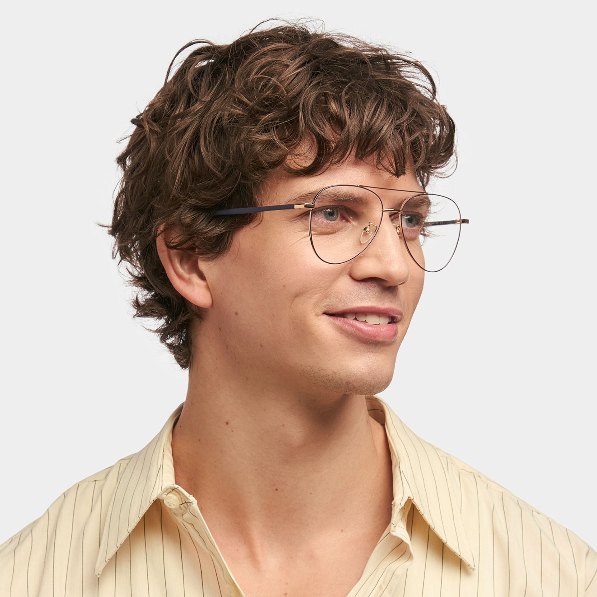 Paige Aviator Black-Gold Glasses | ZEELOOL Canada1