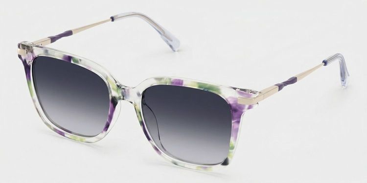 Jacqui Floral Square Glasses