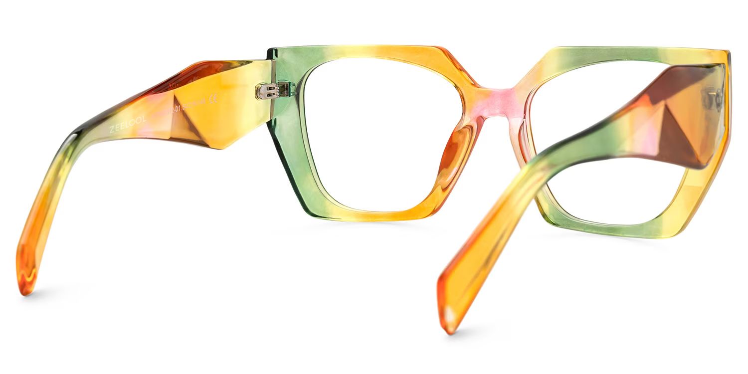 Sileidy Geometric Multicolor Funky Frame Glasses | ZEELOOL Canada3