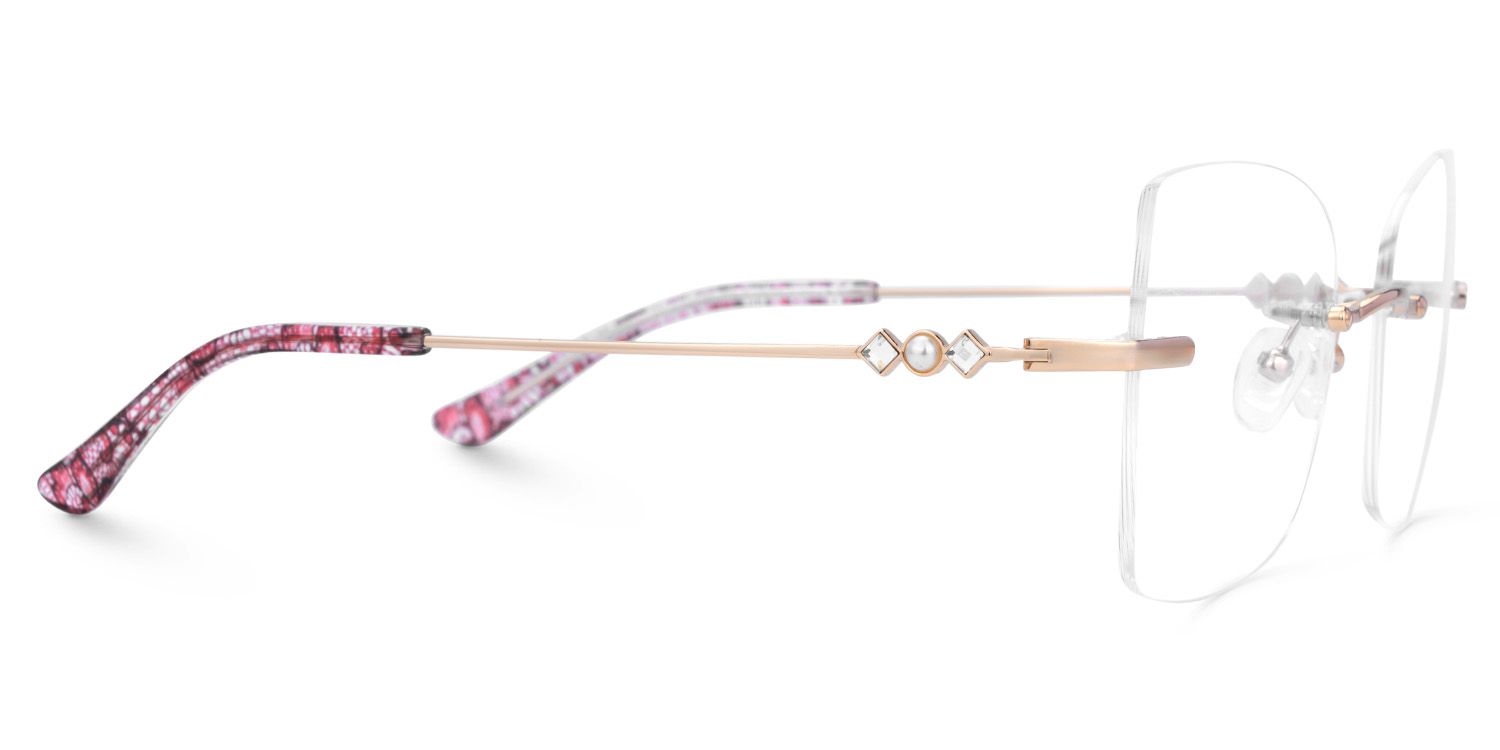 Tierney Designer Butterfly Glasses in Rimless  | ZEELOOL Canada3