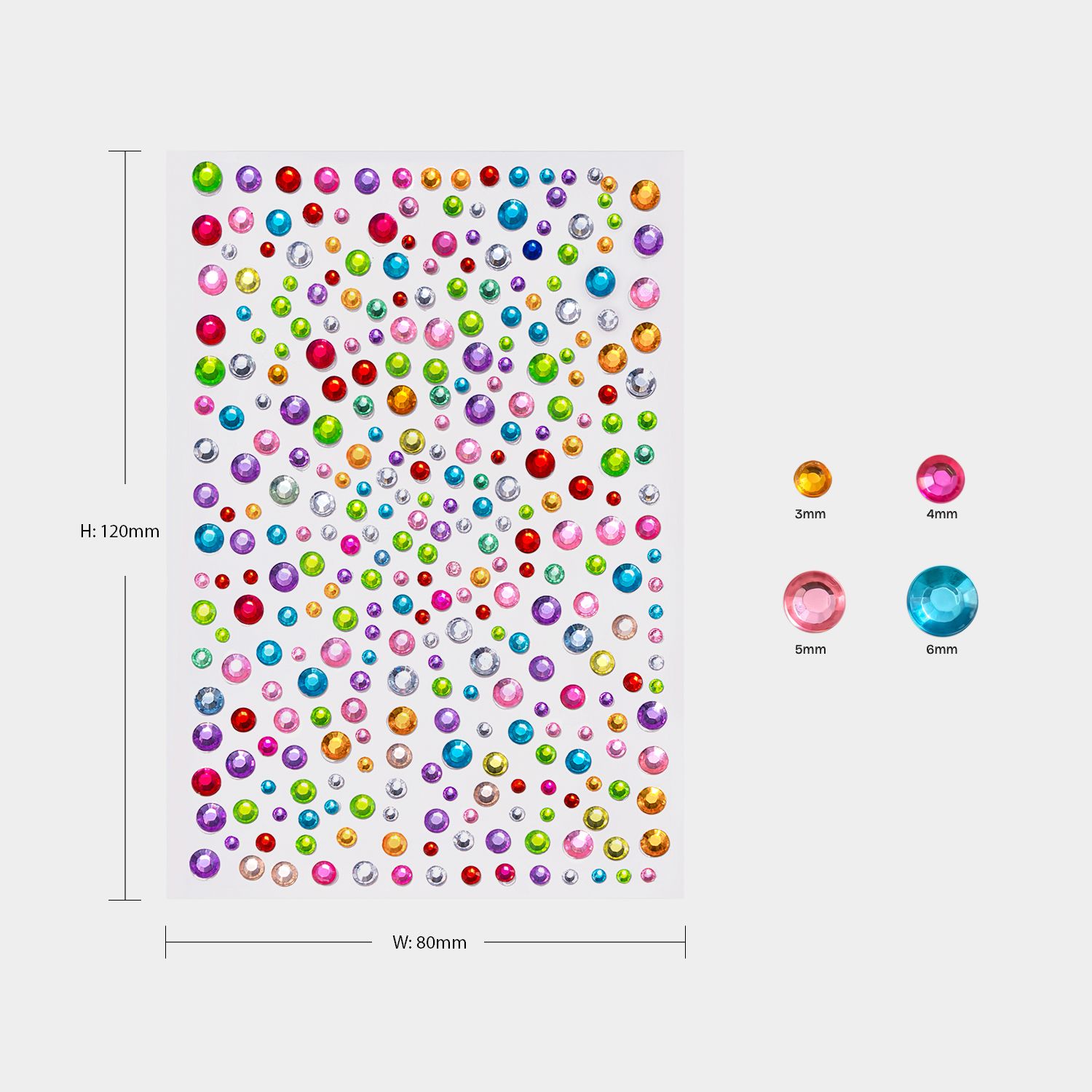 Complimentary Rhinestone Face Sticker0