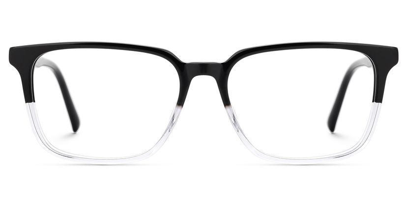 Barnhill Square Black-Clear Glasses