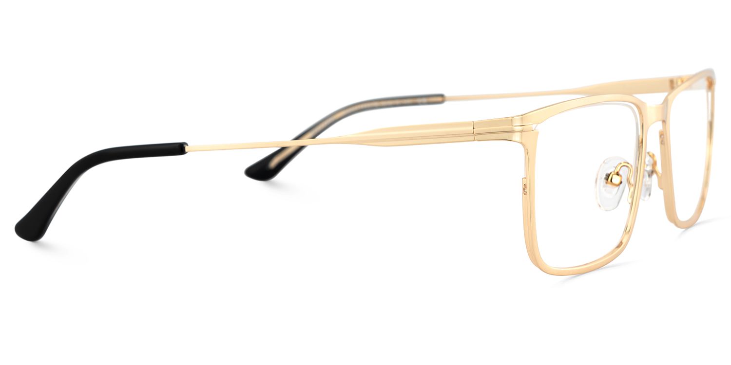 Gold Rectangle Frames With Adjustable Nose Pads4