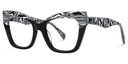 Conrad Crow Print Cat eye Glasses1