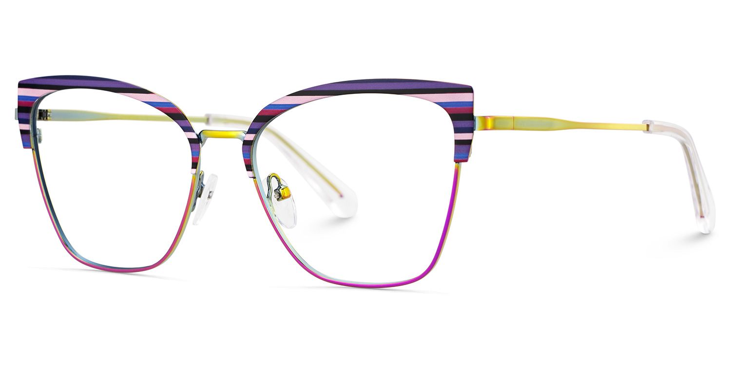 Harley Browline Purple Color Frame Glasses for Women | ZEELOOL Canada3
